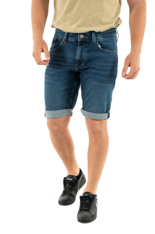 Tommy Jeans Men's Ronnie Short BH0154, Denim Dark, 27W - Image 1