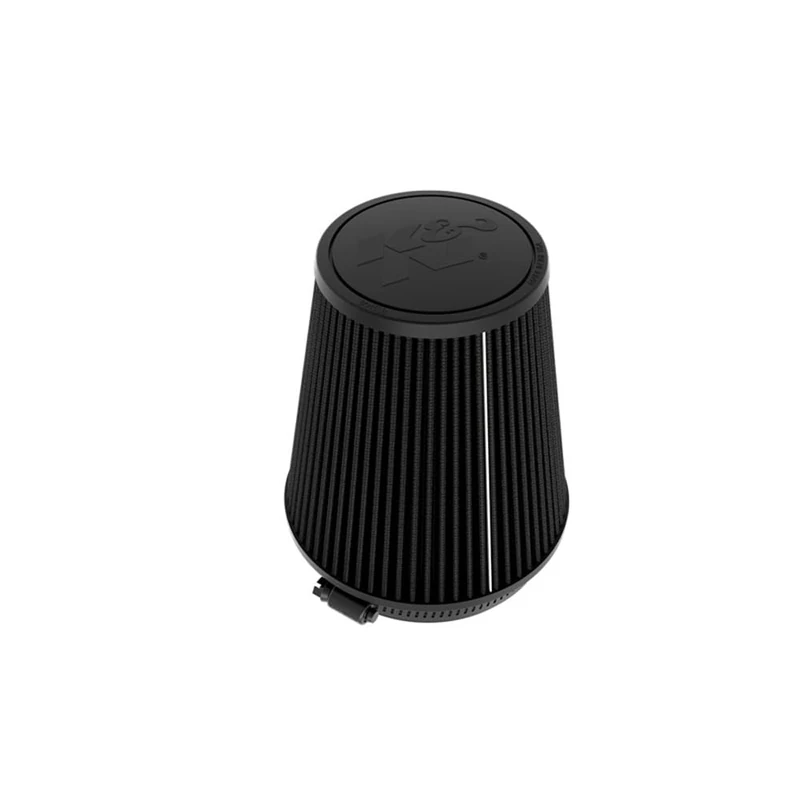 K&N Black Universal Dryflow Conical Air Filter 127mm flange, 165mm base, 111mm top, 178mm height (RU-3135HBK)