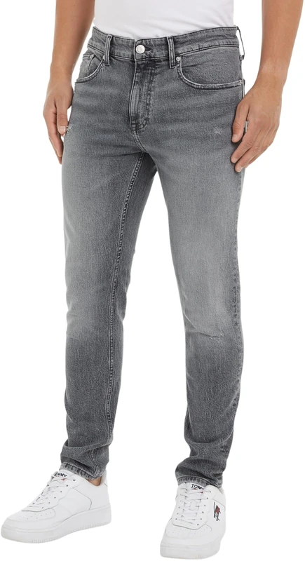 Tommy Jeans Men's Austin Slim Tprd Bh6177 Denim Pants, Denim Black, 36W / 36L