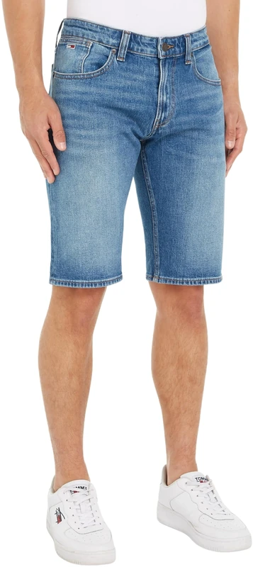 Tommy Jeans Men's Ronnie Short Bh0131 Dm0Dm18792, Denim Medium, 27W