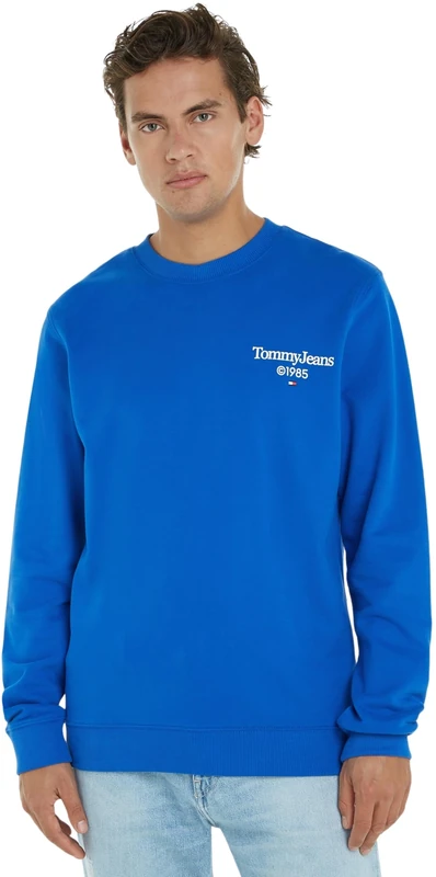 Tommy Jeans Men's Tjm Reg Entry Graphic Crew Sweatshirts, Persian Blue, S - Image 1