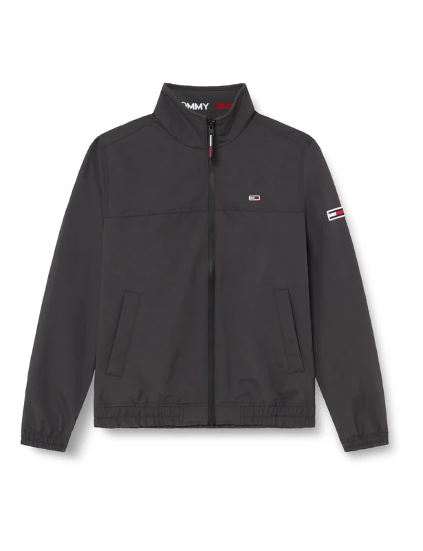 Tommy Jeans Men's Tjm Essential Casual Bomber Dm0dm15382 Woven Jackets, New Charcoal, XS