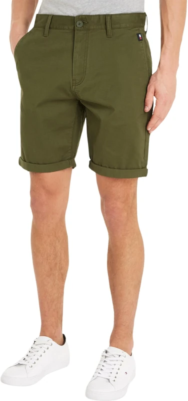 Tommy Jeans Men's TJM Scanton Short, Drab Olive Green, 27W - Image 1
