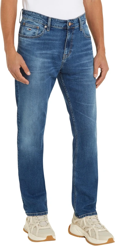 Tommy Jeans Men's Ryan Rglr Strght Bh5152 Denim Pants, Denim Dark, 29W / 32L