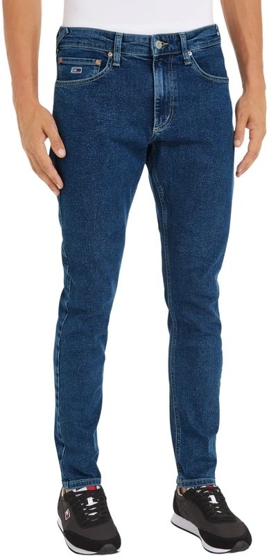 Tommy Jeans Men's Scanton Y Slim Ah4230 Denim Pants, Denim Medium, 28W / 34L
