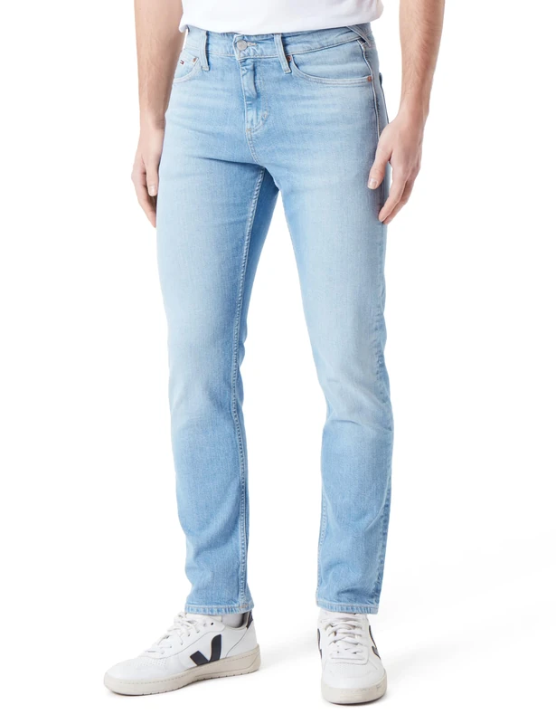 Tommy Jeans Men's Scanton Y Slim Bh5131 Denim Pants, Denim Medium, 34W / 32L