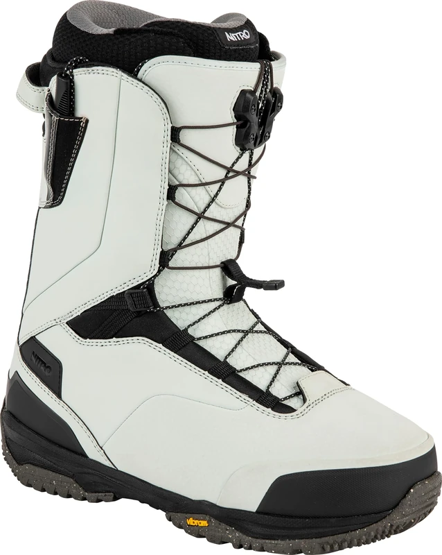 Nitro Men's Snowboards Venture Pro TLS All Mountain Freeride Freestyle Quick Lacing System Boat Snowboard Boot Ice Nicotine, MP 26.0 // EU 40 // US 8