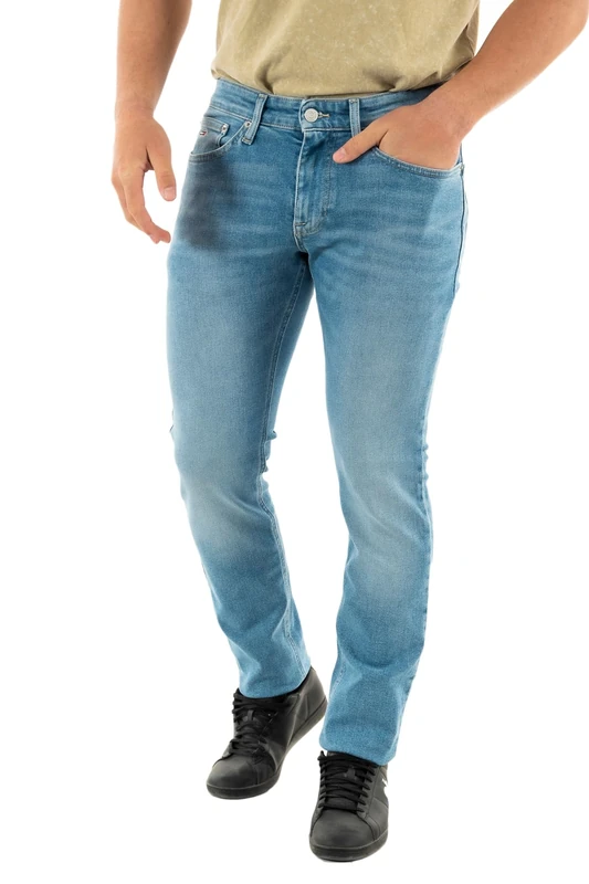 Tommy Jeans Men's Scanton Slim Bh1212 Denim Pants, Denim Light, 30W / 36L