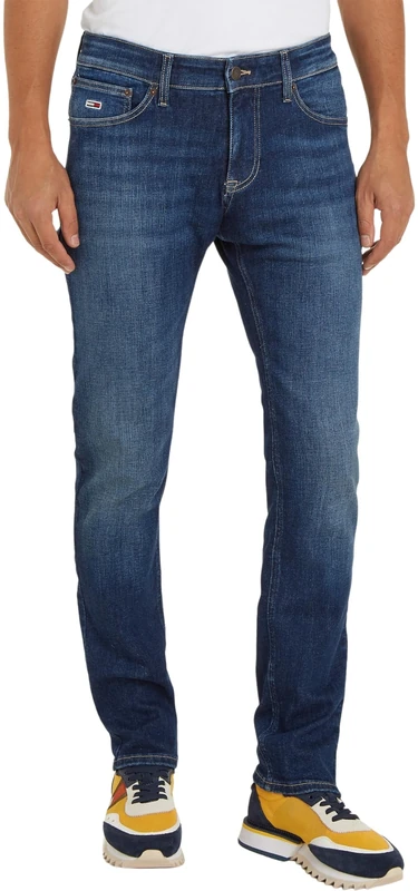 Tommy Jeans Men's Scanton Slim Bh1255 Denim Pants, Denim Dark, 30W / 36L