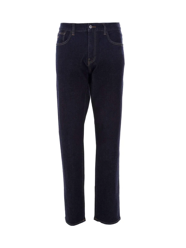 Armani Exchange Men's J16 Straight Fit Comfort Cotton Denim Pants Jeans, Indigo Denim/Indigo,