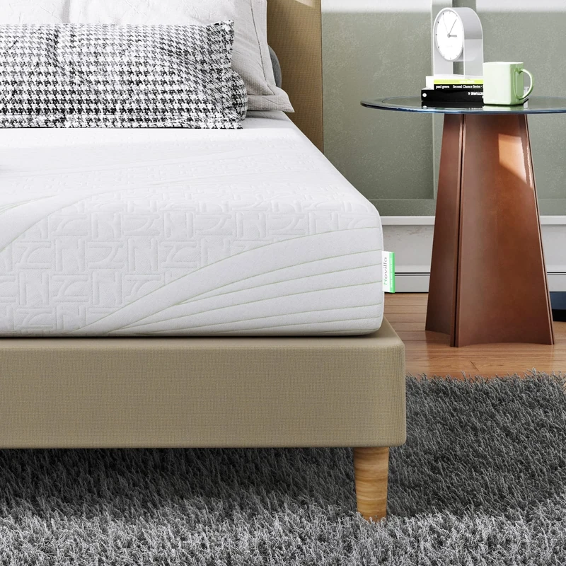 Novilla 6FT Foam Mattress, Medium Firm, 9 Zone Foam Mattress with Breathable OEKO-TEX Fabric and CertiPUR-US Foam 180x200x16