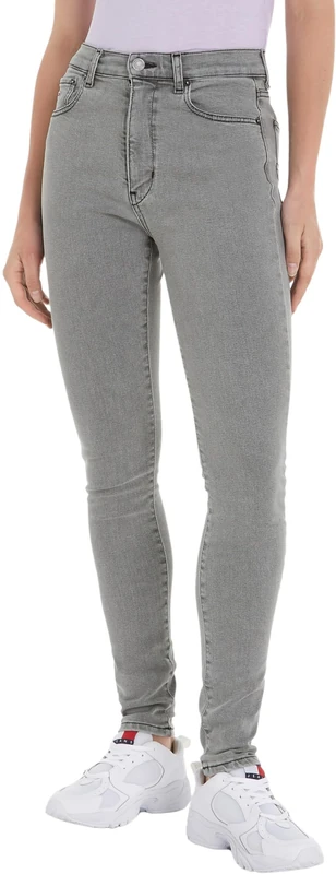 Tommy Jeans Women's Sylvia Hgh Sskn Bh4274 Denim Pants, Denim Black, 26W / 28L