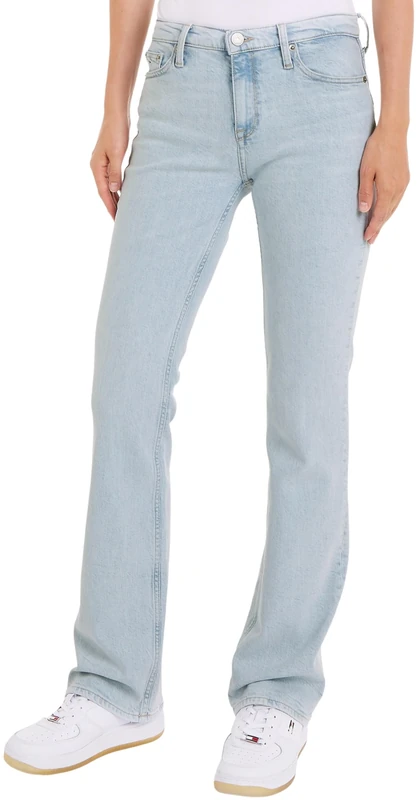 Tommy Jeans Women's Maddie Md Bc Bh5119 Denim Pants, Denim Light, 33W / 32L