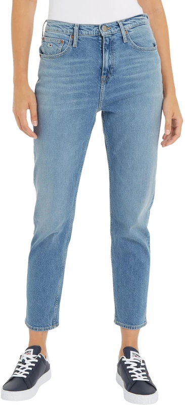Tommy Jeans Women's Izzie Hgh Sl Ank Bh5131 Denim Pants, Denim Medium, 24W / 34L