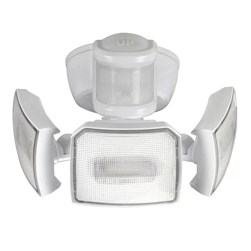 Home Zone Triple Head Motion Sensor Floodlight, Triple Head Security Light utilises the latest energy - 3000 Lumens - 1600041NB