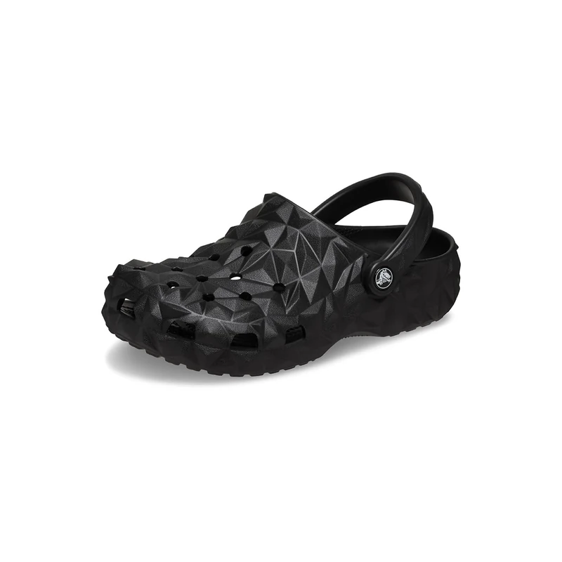 Crocs Unisex's クラシック ジオメトリック クロッグ Sandal, Black, 22.0 cm