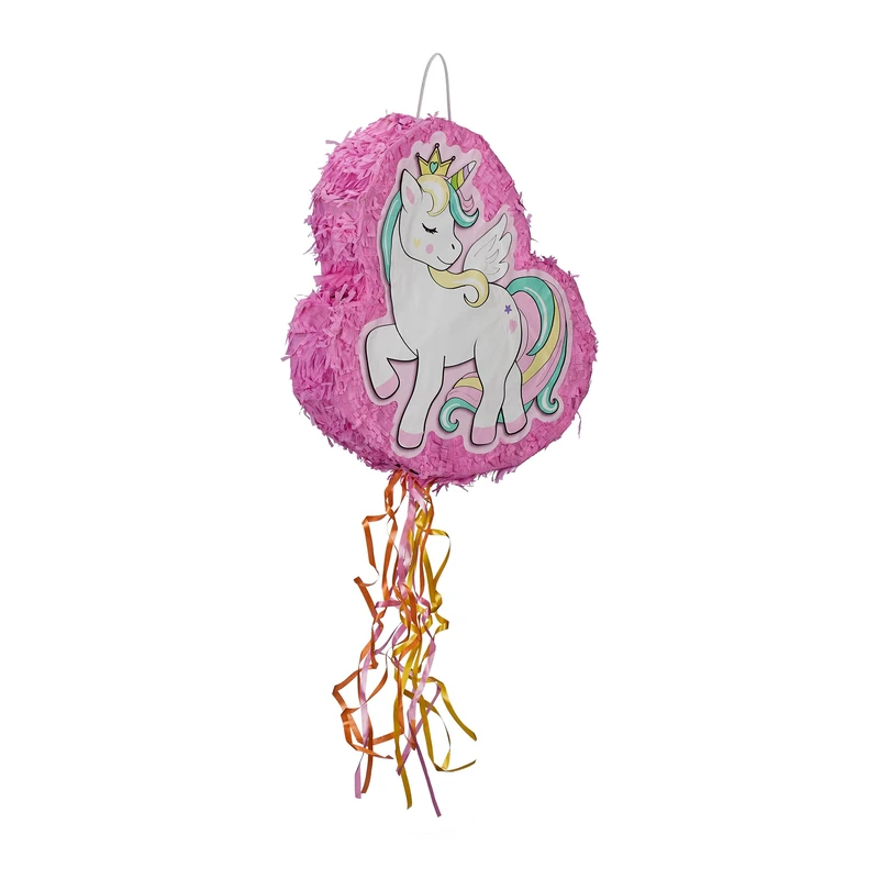 Relaxdays Unicorn Pinata - Pink Birthday Party Game