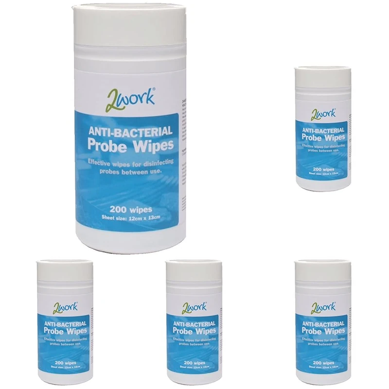 2WORK ETPW200 Antibacterial Wipes (Pack of 1000)