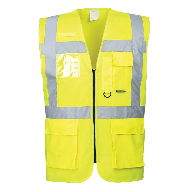 Portwest S476 Lightweight Reflective Berlin Hi-Vis Executive Vest Yellow, Small (Pack of 5)
