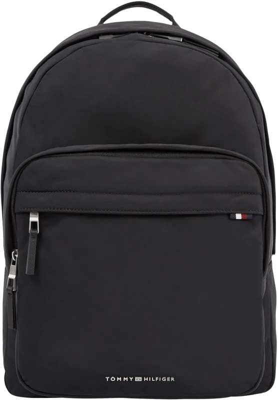 Tommy Hilfiger, Men, TH Signature Backpack, Backpacks, Black, One Size