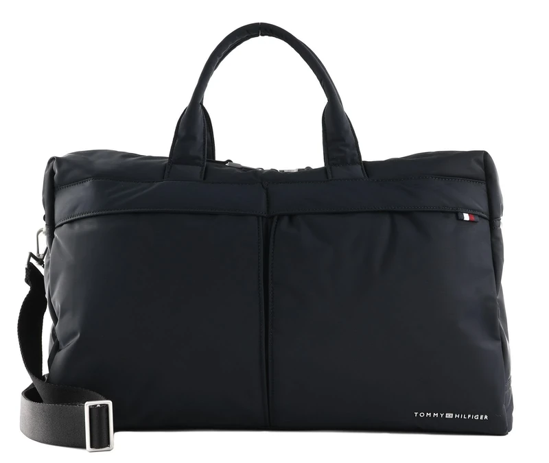 Tommy Hilfiger, Men, TH Signature Duffle, Duffle Bags, Black, One Size