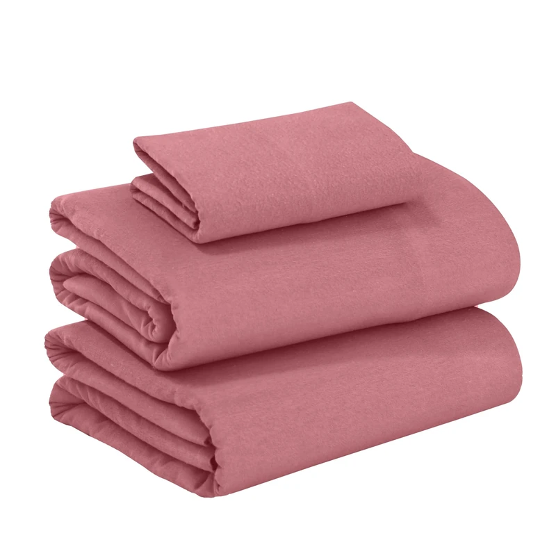 RUVANTI Flannel Sheets California King - 100% Cotton Brushed Bed Sheet Sets- 4 Pcs - Rustic
