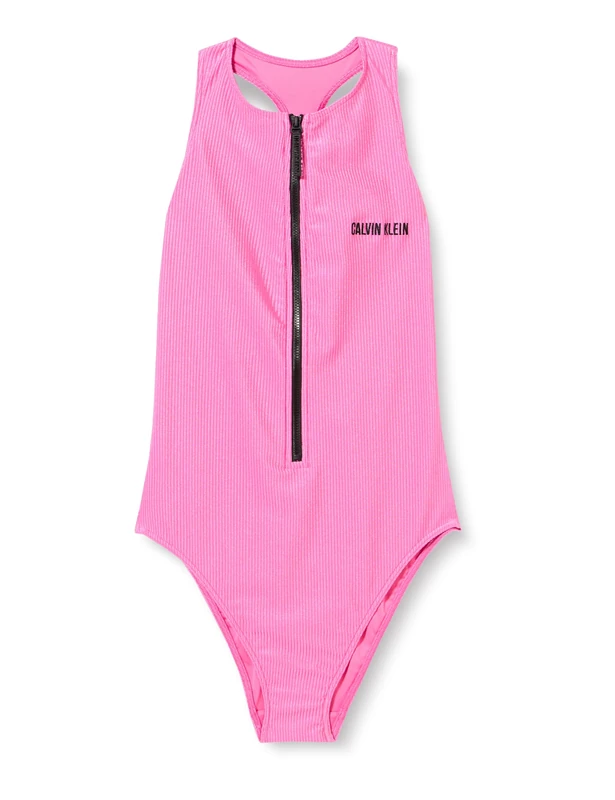 Calvin Klein Women's Racerback One Piece, Bold Pink, M - Image 1