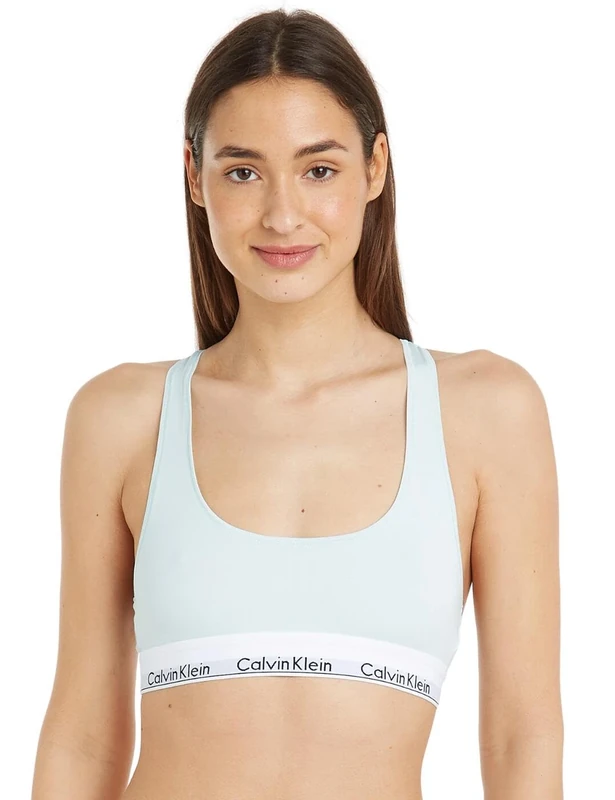 Calvin Klein Unlined Bralette Bralette Women's, Blue (Island Reef), M