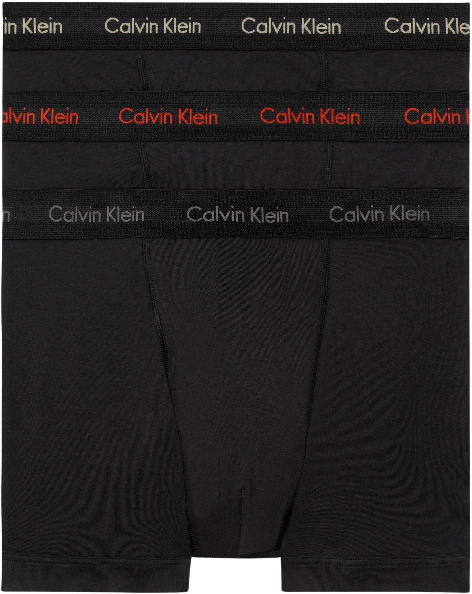 Calvin Klein Men’s 3 Pack Trunks, Black (B- Cher Ks, Eiffle Twr, Moss Gr Lgs), M