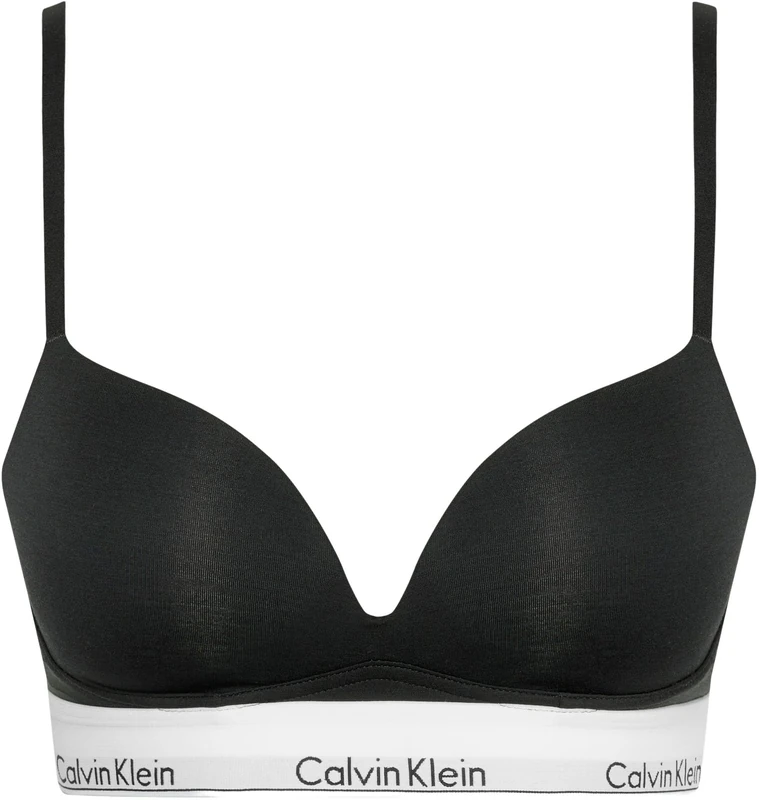 Calvin Klein Women’s Push Up Plunge Underwire Bra, Black (Black), 30B
