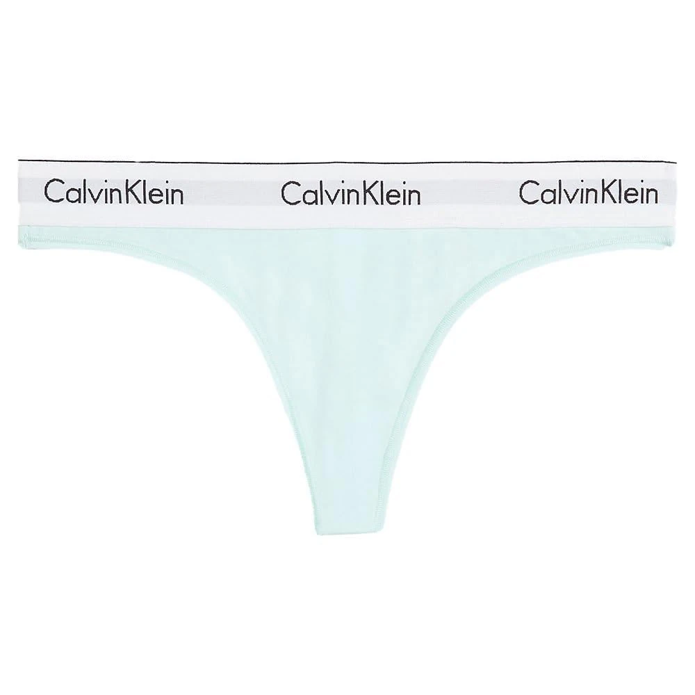 Calvin Klein Women's Thong, Blue (Island Reef), S