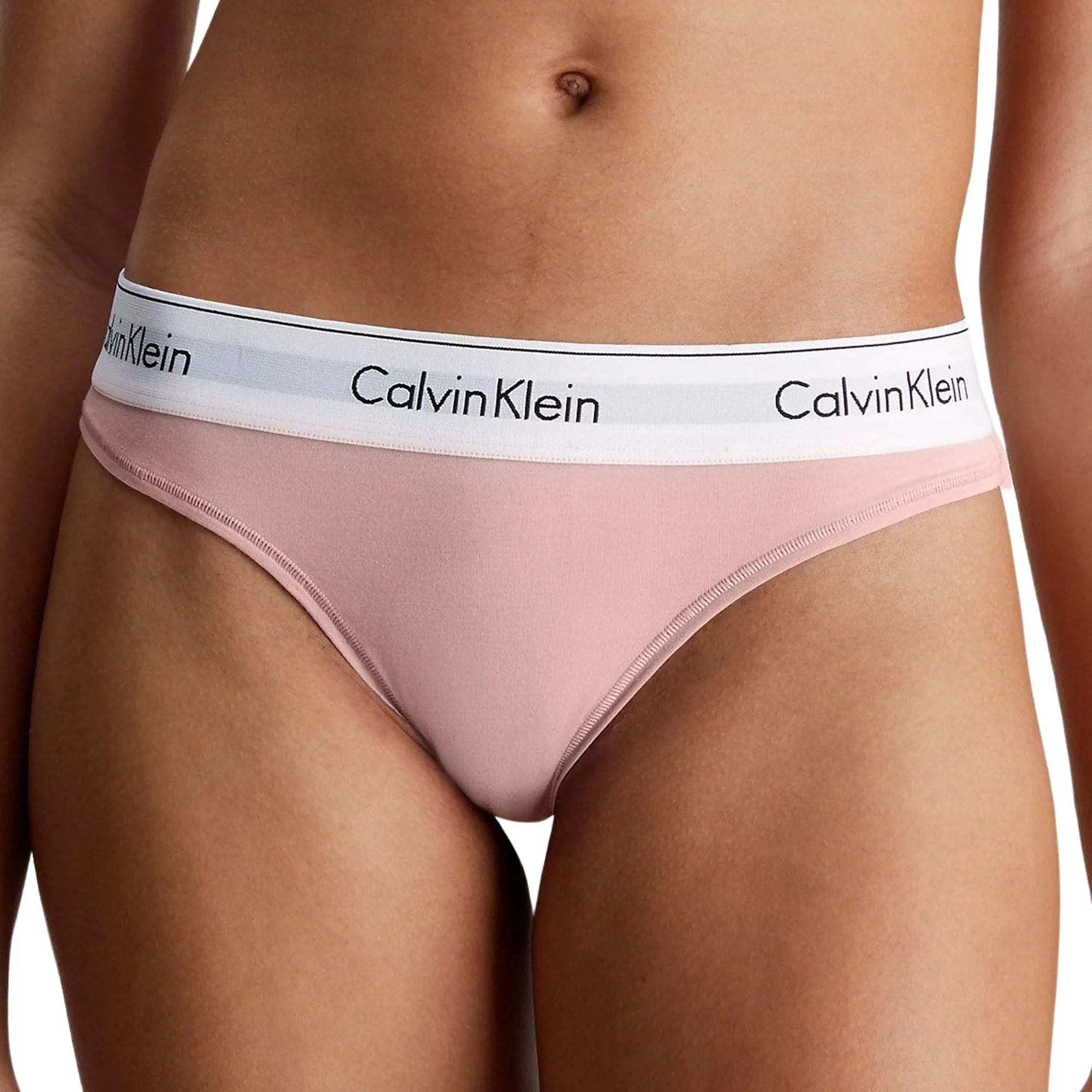 Calvin Klein Women's Thong, Pink (Subdued), M