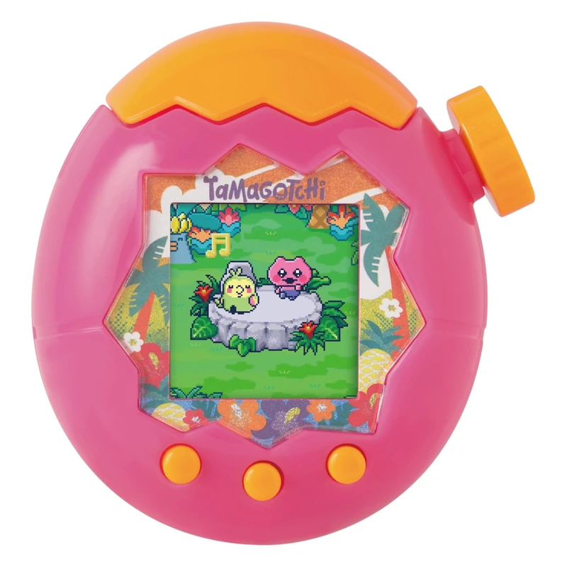 TAMAGOTCHI Paradise Digital Orange Tropics Shell | Evolved Electronic Pet Toy With Zooming Worlds | Bandai Paradise Virtual Pets For Kids And Adults Make Fun Gifts For Girls And Boys