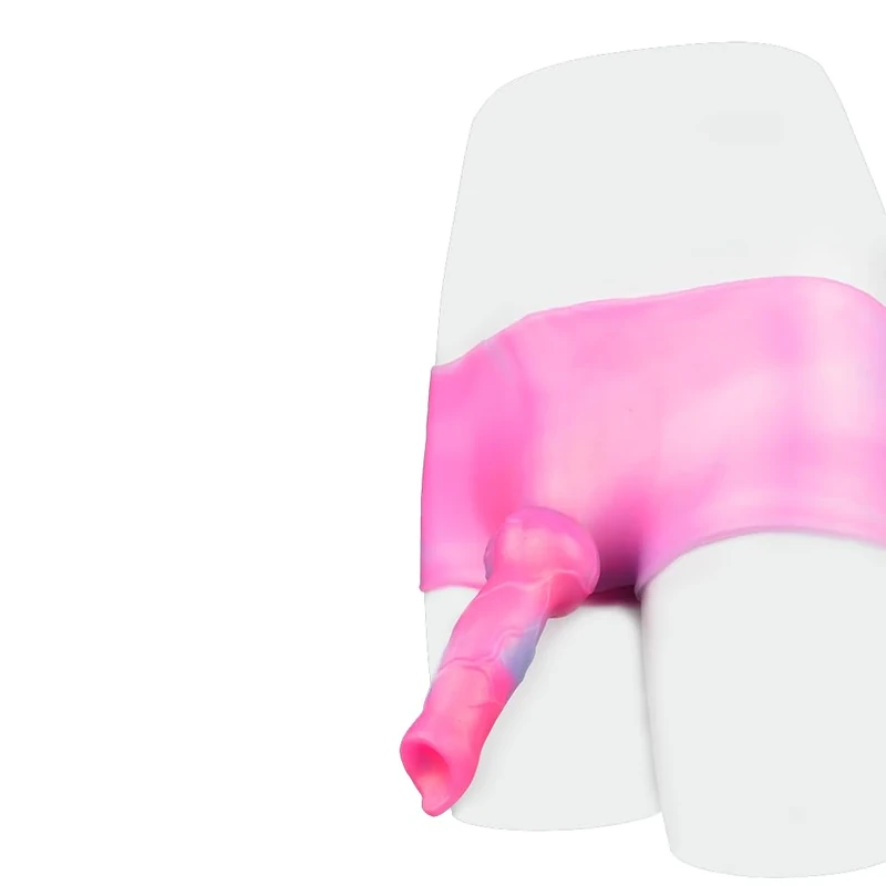 Behorny Liquid Silicone Dildo Pants Strap On Harness