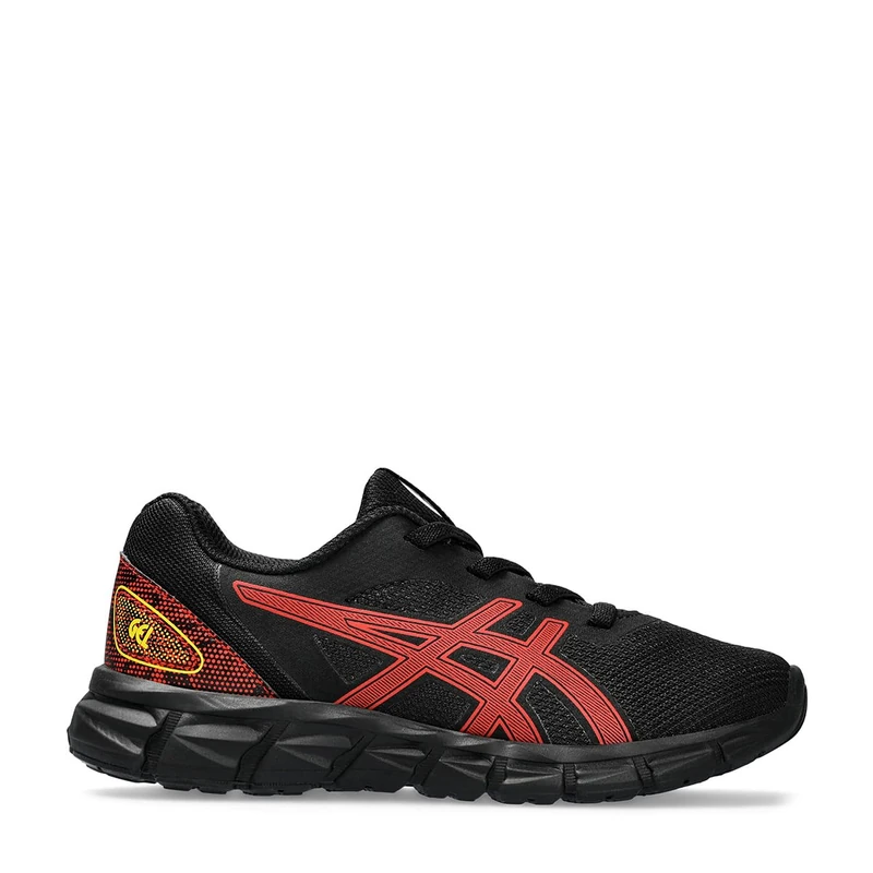 ASICS Contend 9 PS Boys Running Shoes - Black Red UK 10
