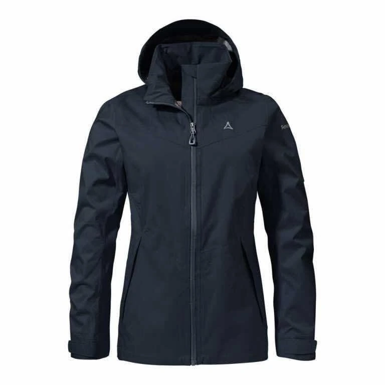 Schöffel Women's Aiplspitz L 2.5 L Jacket Rain, Blazer Navy, 38