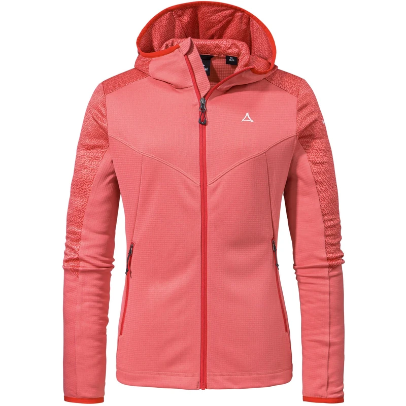Schöffel Women's Fleece Hoody Svardalen L Jacket, Clasping Rose, 36 (EU)