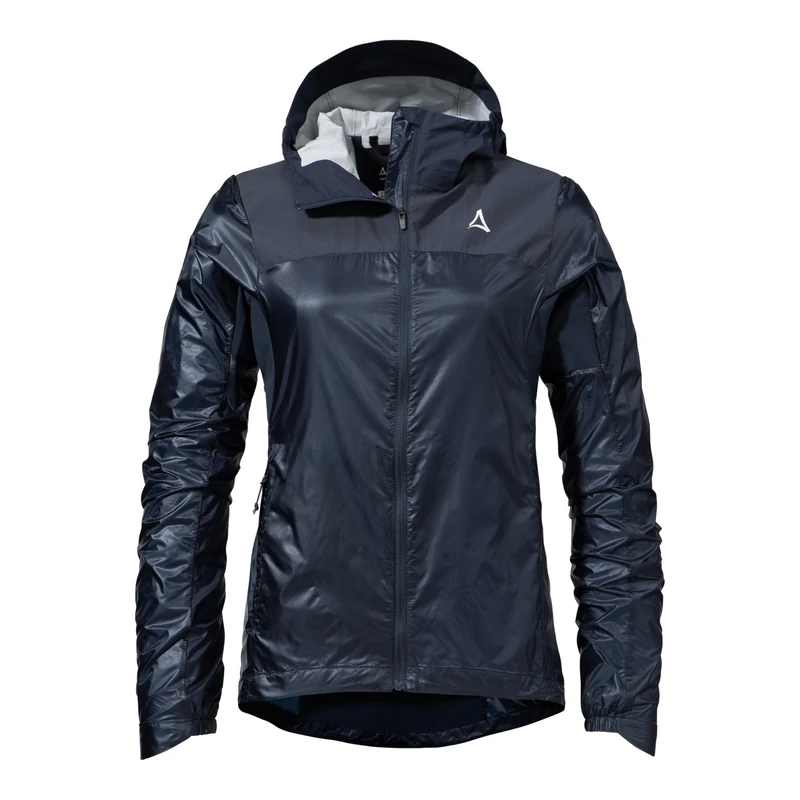 Schöffel Women's Hybrid Jkt Flow Trail L, Extremely Lightweight, Breathable MTB Jacket, Water-Repellent Cycling Jacket with Preformed Elbows