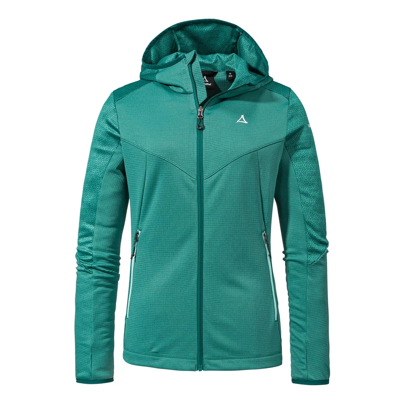 Schöffel Women's Fleece Hoody Svardalen L Jacket, Teal, 34 (EU)