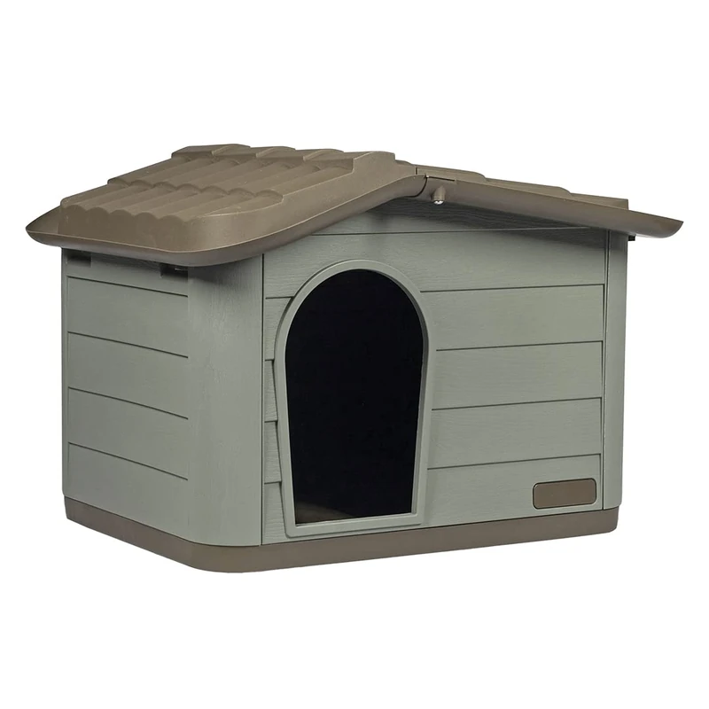 duvoplus Pepita 2 Eco Pet House, 76 x 59 x 55 cm, Brown/Green