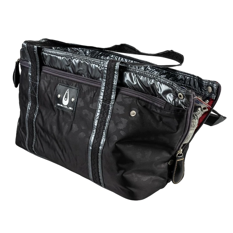 duvoplus Paris Sporty Pet Bag 39 x 19 x 26 cm - Max 5 kg, Black