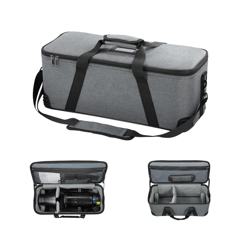 NEEWER Carrying Bag with Shoulder Strap, Handle, Movable Foam Padded for Studio Light CB300B CB200B FS150B CB100C CB60B RGB CB60 MS60B MS60C MS150B Vision 4 ML300 52cm Tripod Stand, Travel Case, PB6