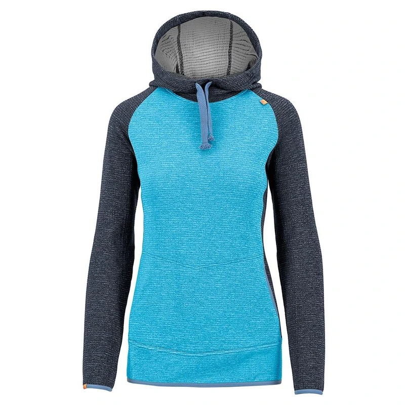 KARPOS 2532001-491 CAMOSCIO W HOODIE Sweatshirt Women's BLUE ATOLL/INDIA INK Size XS