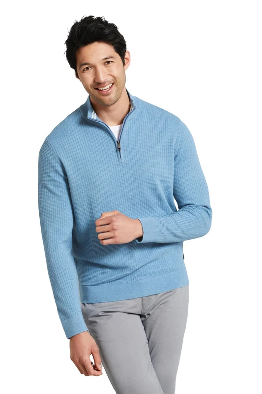 bugatti Men's 7500-55512a Sweater, Blue-grey-340, XXXL
