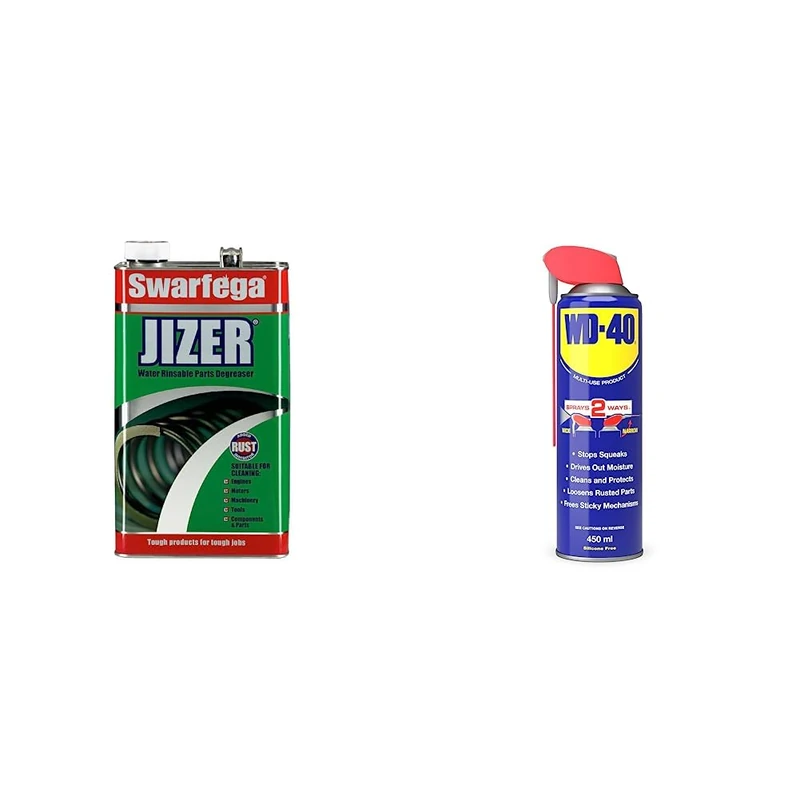 Swarfega Jizer Water Soluble Parts Degreaser Cleaning Products with Rust Inhibitor & WD-40 Multi-Use Product Smart Straw 450 ml - The Ultimate All-Purpose Lubricant for Home & Workshop Use