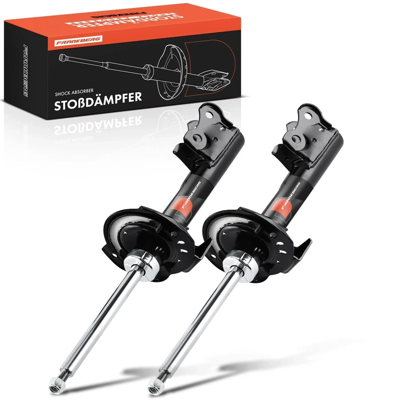 Frankberg 2x Shock Absorber Strut Front Left Right 557mm Gas pressure Compatible with B-Class W245 A-Class W169 Replace# 1693201430, A1693201430