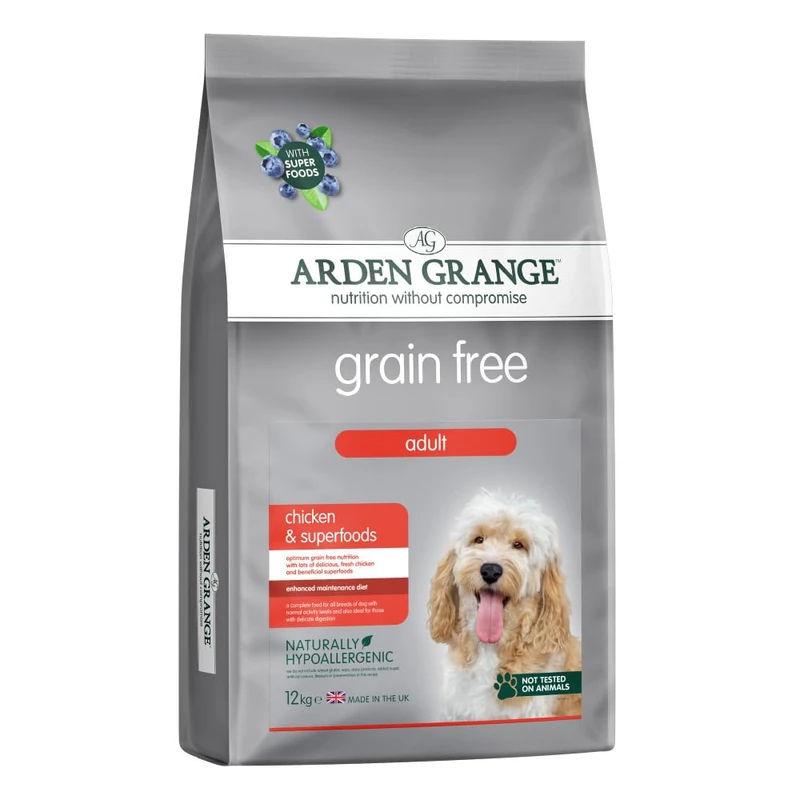 Arden Grange Grain Free Adult Chicken & Superfoods Dog Food 12kg