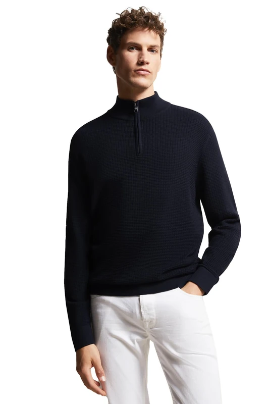 bugatti Men's 7500-55512a Sweater, Marine-390, S