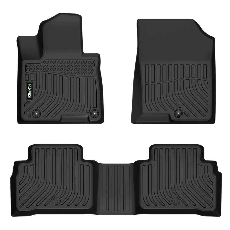 HAFIDI Floor Mats Custom for 2022 2023 Hyundai Tucson (No Hybrid Models) All Weather Protection TPE Heavy Duty Non-Slip Automotive Floor Liners Fits Front& 2nd Row Full Set Accessories, Black