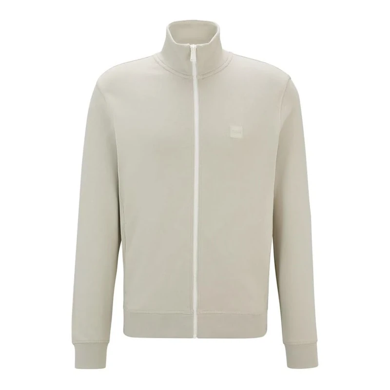 BOSS Men's Zestart Jersey_Jacket_L, Light Beige271, XL